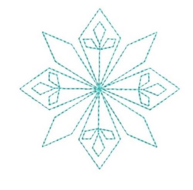 Picture of Quilted Snowflake Machine Embroidery Design