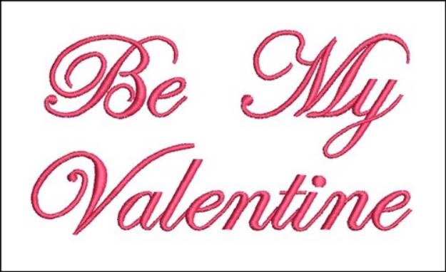 Picture of Be My Valentine Machine Embroidery Design