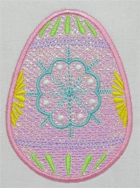 Picture of Floral Mylar Easter Egg