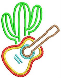 Picture of GUITAR Machine Embroidery Design