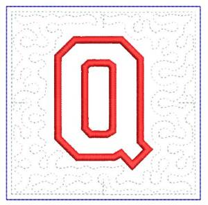 Picture of QUILT BLOCK Q Machine Embroidery Design