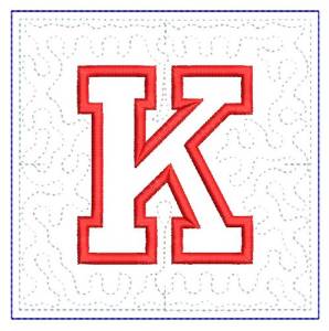Picture of QUILT BLOCK K Machine Embroidery Design