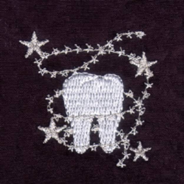 Picture of Tooth Machine Embroidery Design