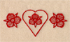 Lace Valentine Hearts Machine Embroidery Design