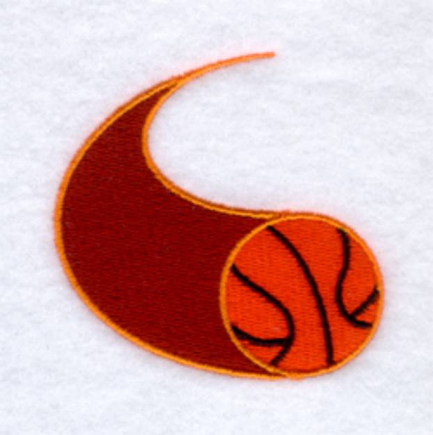 Picture of Basketbal Sports Tail Machine Embroidery Design