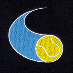 Tennis Sports Tail Machine Embroidery Design