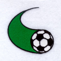 Soccer Sports Tail Machine Embroidery Design