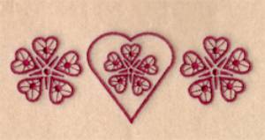 Picture of Lace Valentine Hearts #5 Machine Embroidery Design