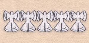 Picture of Snow Angels Pocket Topper Machine Embroidery Design