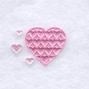 Picture of Heart with Heart Fill Pattern Machine Embroidery Design