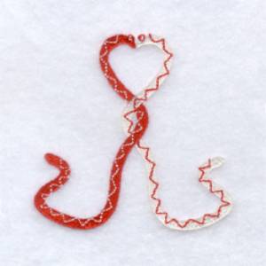 Picture of Snakes in Love Machine Embroidery Design