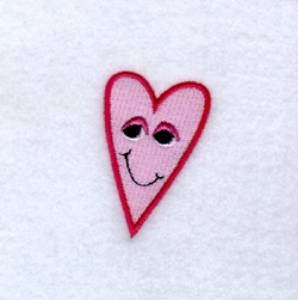 Picture of Smirky Heart Face Machine Embroidery Design