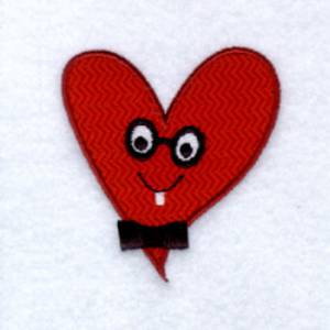 Picture of Smart Heart Face Machine Embroidery Design