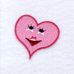 Joyful Heart Face Machine Embroidery Design