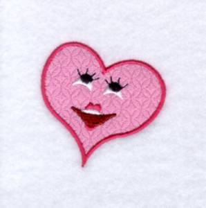 Picture of Joyful Heart Face Machine Embroidery Design
