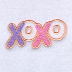Xs and Os Sugar Cookies Machine Embroidery Design