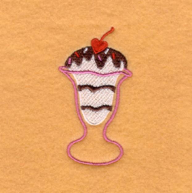 Picture of Sweetheart Sundae Machine Embroidery Design