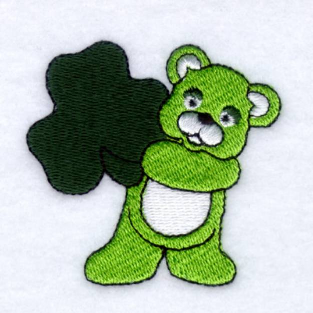 Picture of St. Patricks Day Bear Machine Embroidery Design