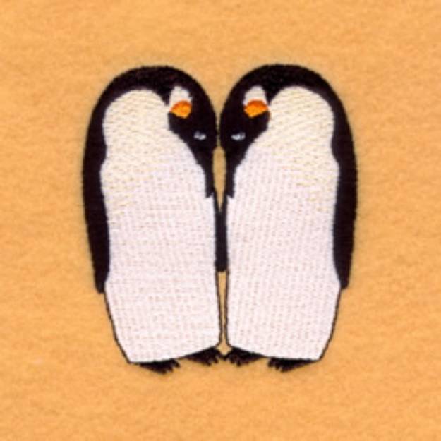 Picture of Emperor Penguins in Love Machine Embroidery Design