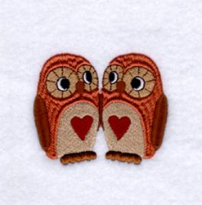 Picture of Owls in Love Machine Embroidery Design