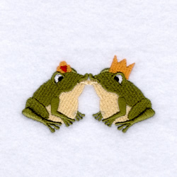 Frogs in Love Machine Embroidery Design