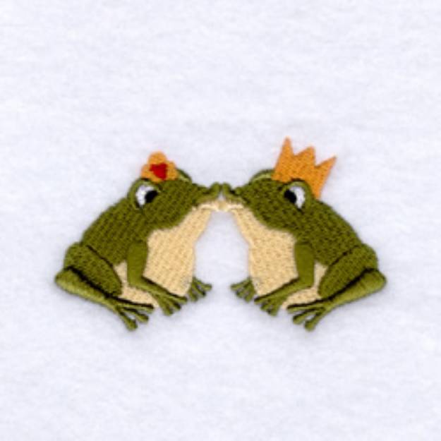 Picture of Frogs in Love Machine Embroidery Design