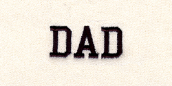 Dad - Small Machine Embroidery Design