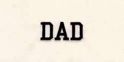 Dad - Large Machine Embroidery Design