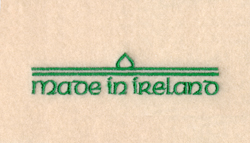 Made in Ireland Pocket Topper Machine Embroidery Design