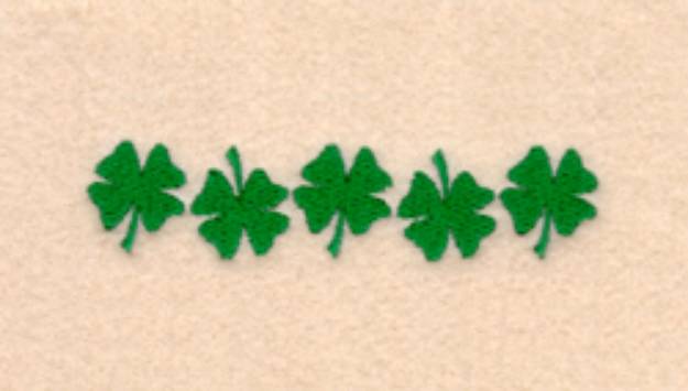 Picture of Shamrocks Pocket Topper Machine Embroidery Design