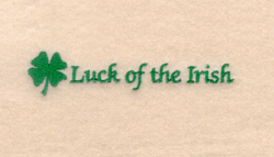 Luck of the Irish Pocket Topper Machine Embroidery Design