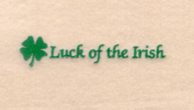 Picture of Luck of the Irish Pocket Topper Machine Embroidery Design
