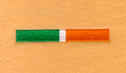 Irish Flag Pocket Topper Machine Embroidery Design