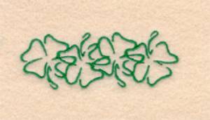Picture of Intertwining Shamrocks Pocket Topper Machine Embroidery Design
