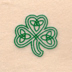Celtic Three Leaf Clover Machine Embroidery Design
