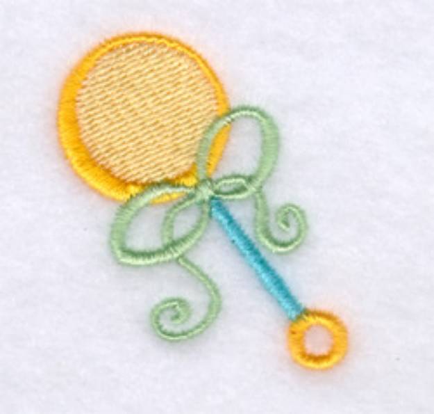Picture of Baby Rattle Machine Embroidery Design