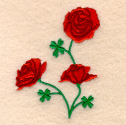 Irish Rose Machine Embroidery Design