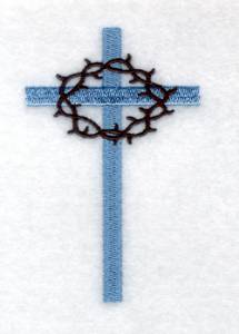 Picture of Thorn Cross Machine Embroidery Design