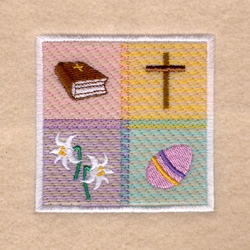 Easter Square Machine Embroidery Design