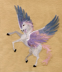 Pegasus Large Machine Embroidery Design