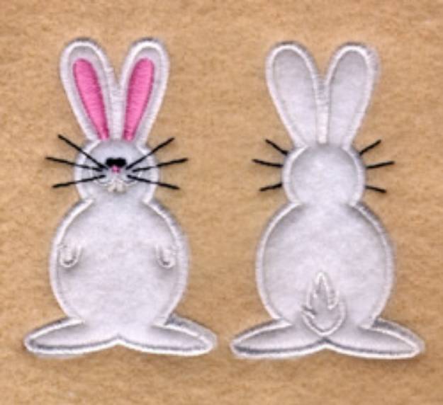 Picture of Easter Bunny Applique Machine Embroidery Design