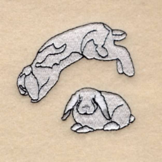Picture of Bunny Hop Small Machine Embroidery Design