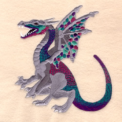 Jewel Dragon Large Machine Embroidery Design