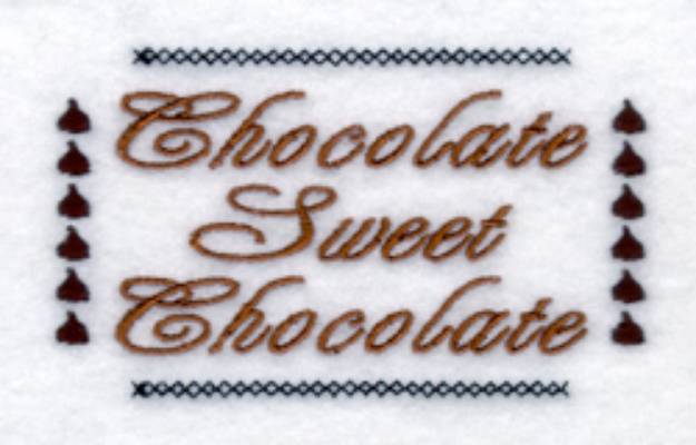 Picture of Chocolate Sweet Chocolate Machine Embroidery Design