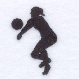 Picture of Volleyball Player Silhouette Machine Embroidery Design