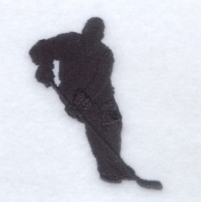 Hockey Player Silhouette Machine Embroidery Design