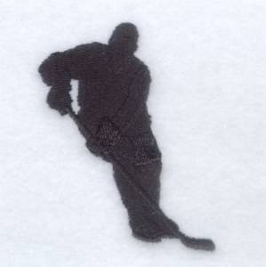 Picture of Hockey Player Silhouette Machine Embroidery Design