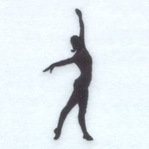 Picture of Gymnast Silhouette Machine Embroidery Design