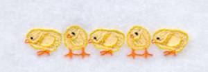 Picture of Baby Chicks Pocket Topper Machine Embroidery Design