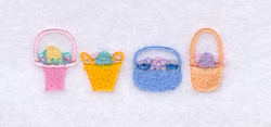 Easter Basket Pocket Topper Machine Embroidery Design